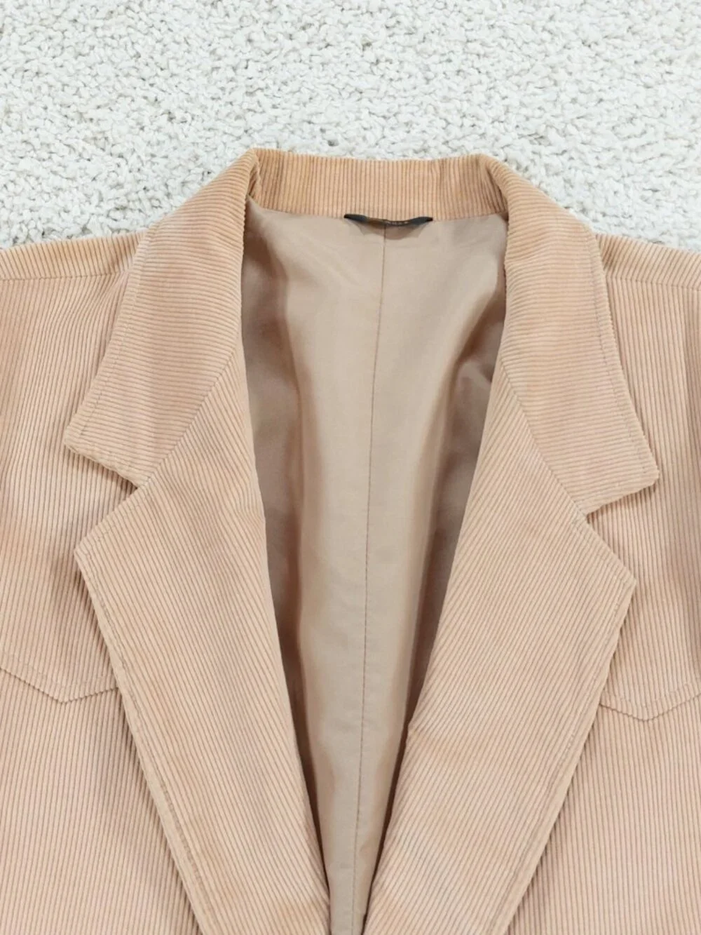 Pioneer Wear Corduroy Western Blazer Jacket Sz 46, Suede Elbow Patch, Yokes, USA